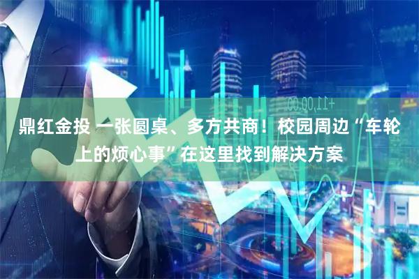 鼎红金投 一张圆桌、多方共商！校园周边“车轮上的烦心事”在这里找到解决方案