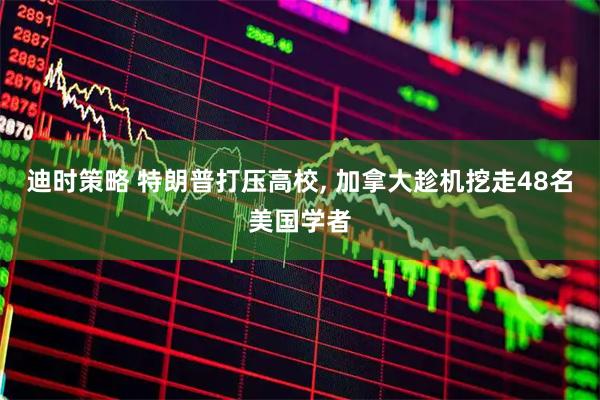 迪时策略 特朗普打压高校, 加拿大趁机挖走48名美国学者